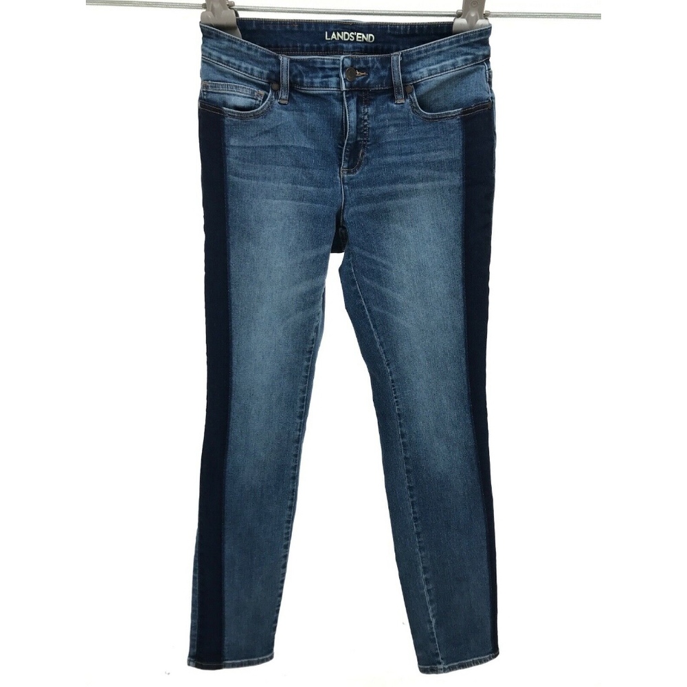 Lands End Size 4 Not Too Low Rise Slim Jean Medium